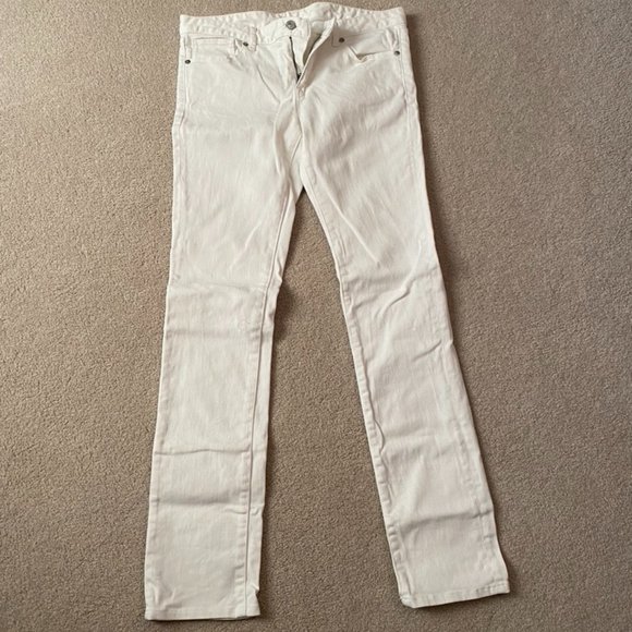 Uniqlo White Skinny Jeans Size 29 - Picture 1 of 5